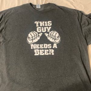 Men’s t-shirt “This Guy Needs A Beer”